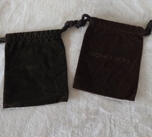 Michael Kors Black and Brown Small Dust Bags